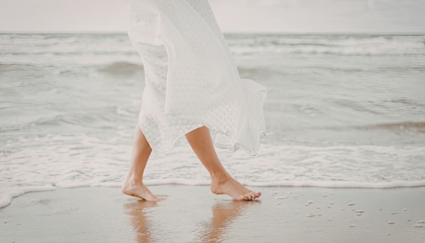 Spaziieren am Strand